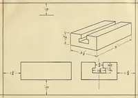 An illustration from Mechanical drawing problems for high schools, normal schools and vocational schools (1918)