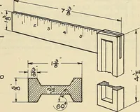 An illustration from Mechanical drawing problems for high schools, normal schools and vocational schools (1918)