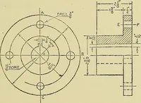 An illustration from Mechanical drawing for secondary schools (1916)