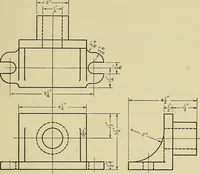 An illustration from Mechanical drawing for secondary schools (1916)