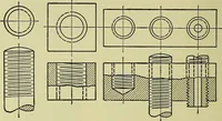 An illustration from Mechanical drawing for secondary schools (1916)