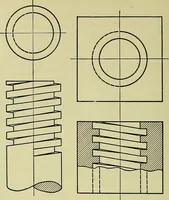 An illustration from Mechanical drawing for secondary schools (1916)