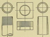 An illustration from Mechanical drawing for secondary schools (1916)