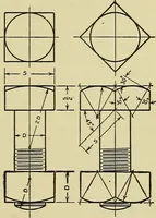 An illustration from Mechanical drawing for secondary schools (1916)