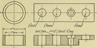 An illustration from Mechanical drawing for secondary schools (1916)