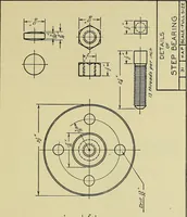 An illustration from Mechanical drawing for secondary schools (1916)