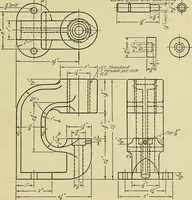An illustration from Mechanical drawing for secondary schools (1916)