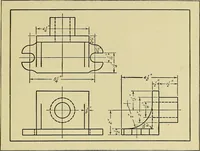 An illustration from Mechanical drawing for secondary schools (1916)