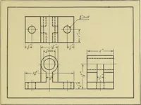 An illustration from Mechanical drawing for secondary schools (1916)