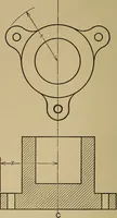 An illustration from Mechanical drawing; a treatise on the drawing of mechanical and machine details (1920)