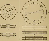 An illustration from Mechanical drawing; a treatise on the drawing of mechanical and machine details (1920)