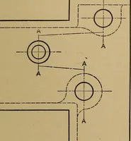 An illustration from Mechanical drawing; a treatise on the drawing of mechanical and machine details (1920)