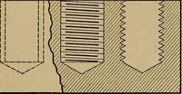 An illustration from Mechanical drawing; a treatise on the drawing of mechanical and machine details (1920)