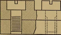 An illustration from Mechanical drawing; a treatise on the drawing of mechanical and machine details (1920)