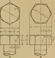 An illustration from Mechanical drawing; a treatise on the drawing of mechanical and machine details (1920)
