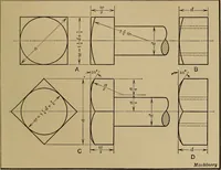 An illustration from Mechanical drawing; a treatise on the drawing of mechanical and machine details (1920)