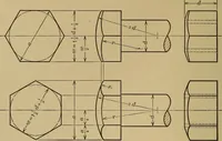 An illustration from Mechanical drawing; a treatise on the drawing of mechanical and machine details (1920)