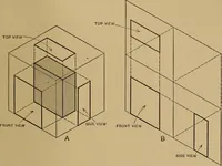 An illustration from Mechanical drawing; a treatise on the drawing of mechanical and machine details (1920)