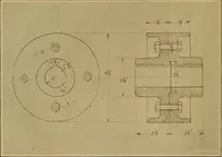 An illustration from Mechanical drawing; a treatise on the drawing of mechanical and machine details (1920)