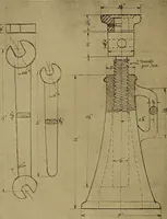 An illustration from Mechanical drawing; a treatise on the drawing of mechanical and machine details (1920)