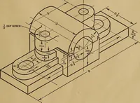 An illustration from Mechanical drawing; a treatise on the drawing of mechanical and machine details (1920)