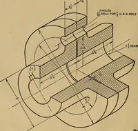 An illustration from Mechanical drawing; a treatise on the drawing of mechanical and machine details (1920)