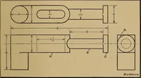 An illustration from Mechanical drawing; a treatise on the drawing of mechanical and machine details (1920)