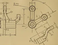 An illustration from Mechanical drawing; a treatise on the drawing of mechanical and machine details (1920)