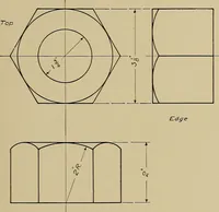 An illustration from Mechanical drawing for industrial and high schools (1917)