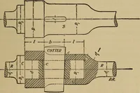 An illustration from Mechanical drawing. Elementary and advanced (1910)
