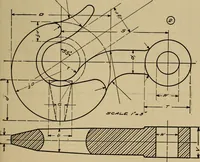 An illustration from Mechanical drawing. Elementary and advanced (1910)