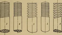An illustration from Mechanical drawing. Elementary and advanced (1910)