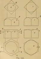 Picture 66 of 242 from Mechanical drawing self-taught: comprising instructions in the selection and preparation of drawing instruments. Elementary instruction in practical mechanical drawing. Together with examples in simple geometry and elementary mechanism, including screw threads, gear wheels, mechanical motions, engines and boilers (1889), leaf 121