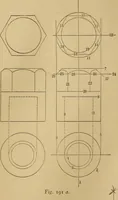 Picture 87 of 242 from Mechanical drawing self-taught: comprising instructions in the selection and preparation of drawing instruments. Elementary instruction in practical mechanical drawing. Together with examples in simple geometry and elementary mechanism, including screw threads, gear wheels, mechanical motions, engines and boilers (1889), leaf 146