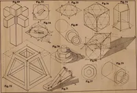 An illustration from Mechanical drawing. Prepared for the use of the students of the Massachusetts Institute of Technology, Boston, Mass (1887)