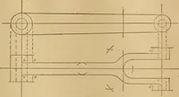 An illustration from Mechanical drawing self-taught: comprising instructions in the selection and preparation of drawing instruments, elementary instruction in practical mechanical drawing together with examples in simple geometry and elementary mechanism, including screw threads, gear wheels, mechanical motions, engines and boilers (1883)