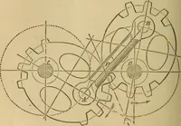 An illustration from Mechanical drawing self-taught: comprising instructions in the selection and preparation of drawing instruments, elementary instruction in practical mechanical drawing together with examples in simple geometry and elementary mechanism, including screw threads, gear wheels, mechanical motions, engines and boilers (1883)