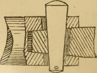 An illustration from Mechanical drawing self-taught: comprising instructions in the selection and preparation of drawing instruments, elementary instruction in practical mechanical drawing together with examples in simple geometry and elementary mechanism, including screw threads, gear wheels, mechanical motions, engines and boilers (1883)