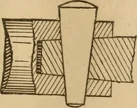 An illustration from Mechanical drawing self-taught: comprising instructions in the selection and preparation of drawing instruments, elementary instruction in practical mechanical drawing together with examples in simple geometry and elementary mechanism, including screw threads, gear wheels, mechanical motions, engines and boilers (1883)