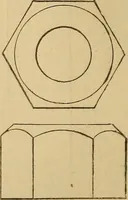 An illustration from Mechanical drawing self-taught: comprising instructions in the selection and preparation of drawing instruments, elementary instruction in practical mechanical drawing together with examples in simple geometry and elementary mechanism, including screw threads, gear wheels, mechanical motions, engines and boilers (1883)