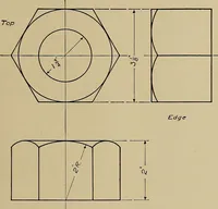 An illustration from Mechanical drawing for industrial and high schools (1915)