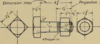 An illustration from Mechanical drawing for industrial and high schools (1915)