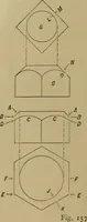 An illustration from Mechanical drawing self-taught: comprising instructions in the selection and preparation of drawing instruments. Elementary instruction in practical mechanical drawing. Together with examples in simple geometry and elementary mechanism, including screw threads, gear wheels, mechanical motions, engines and boilers (1889)