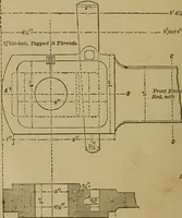 An illustration from Mechanical drawing self-taught: comprising instructions in the selection and preparation of drawing instruments. Elementary instruction in practical mechanical drawing. Together with examples in simple geometry and elementary mechanism, including screw threads, gear wheels, mechanical motions, engines and boilers (1889)