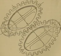 An illustration from Mechanical drawing self-taught: comprising instructions in the selection and preparation of drawing instruments. Elementary instruction in practical mechanical drawing. Together with examples in simple geometry and elementary mechanism, including screw threads, gear wheels, mechanical motions, engines and boilers (1889)
