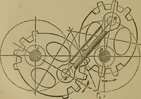 An illustration from Mechanical drawing self-taught: comprising instructions in the selection and preparation of drawing instruments. Elementary instruction in practical mechanical drawing. Together with examples in simple geometry and elementary mechanism, including screw threads, gear wheels, mechanical motions, engines and boilers (1889)