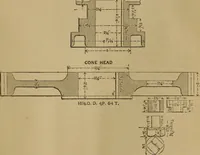 An illustration from Mechanical drawing self-taught: comprising instructions in the selection and preparation of drawing instruments. Elementary instruction in practical mechanical drawing. Together with examples in simple geometry and elementary mechanism, including screw threads, gear wheels, mechanical motions, engines and boilers (1889)