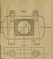 An illustration from Mechanical drawing self-taught: comprising instructions in the selection and preparation of drawing instruments. Elementary instruction in practical mechanical drawing. Together with examples in simple geometry and elementary mechanism, including screw threads, gear wheels, mechanical motions, engines and boilers (1889)