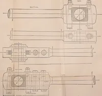 An illustration from Mechanical drawing self-taught: comprising instructions in the selection and preparation of drawing instruments. Elementary instruction in practical mechanical drawing. Together with examples in simple geometry and elementary mechanism, including screw threads, gear wheels, mechanical motions, engines and boilers (1889)