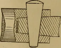 An illustration from Mechanical drawing self-taught: comprising instructions in the selection and preparation of drawing instruments. Elementary instruction in practical mechanical drawing. Together with examples in simple geometry and elementary mechanism, including screw threads, gear wheels, mechanical motions, engines and boilers (1889)